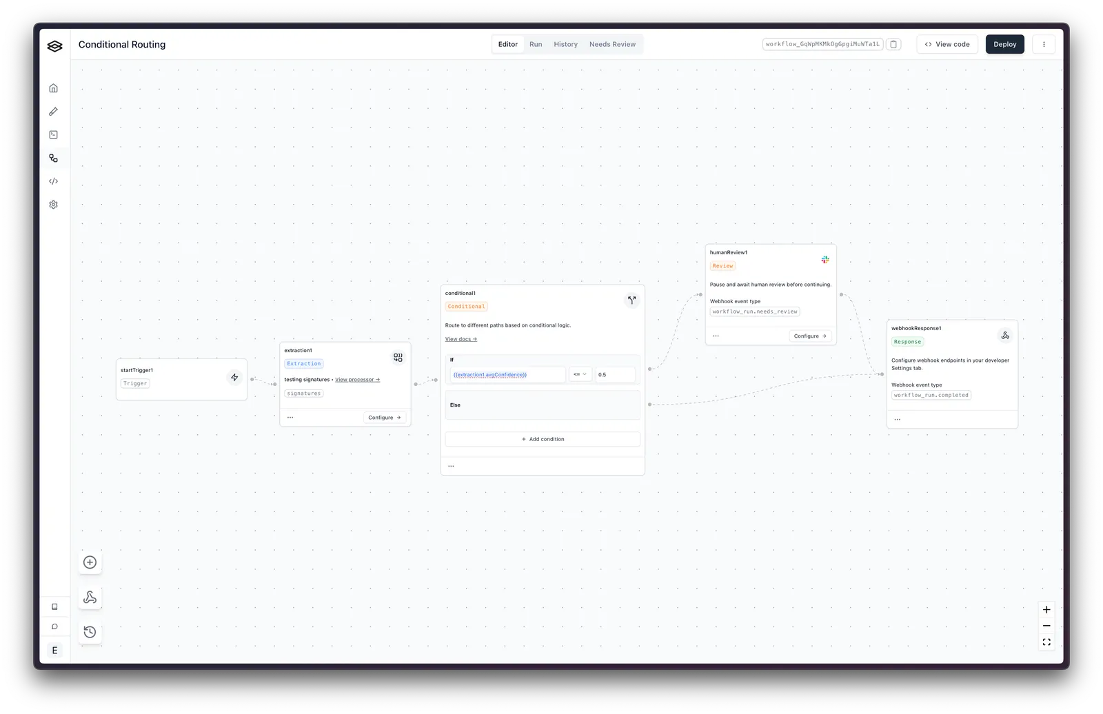 Routing a workflow on average confidence